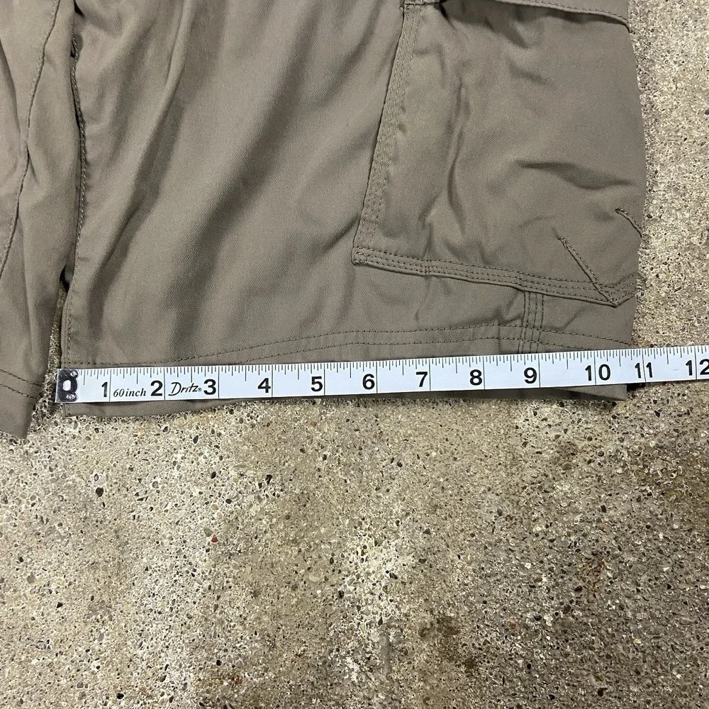 Prana Stretch Zion Shorts Size 33x12 Brown Outdoor Active Hiking Wear